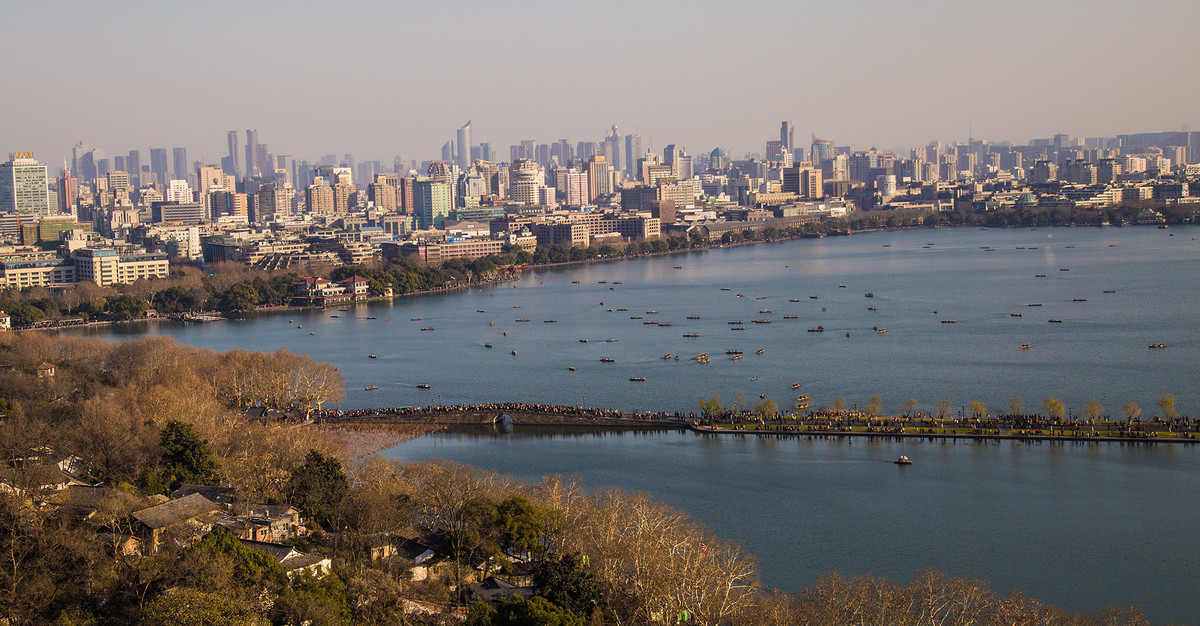 杭州西湖全景